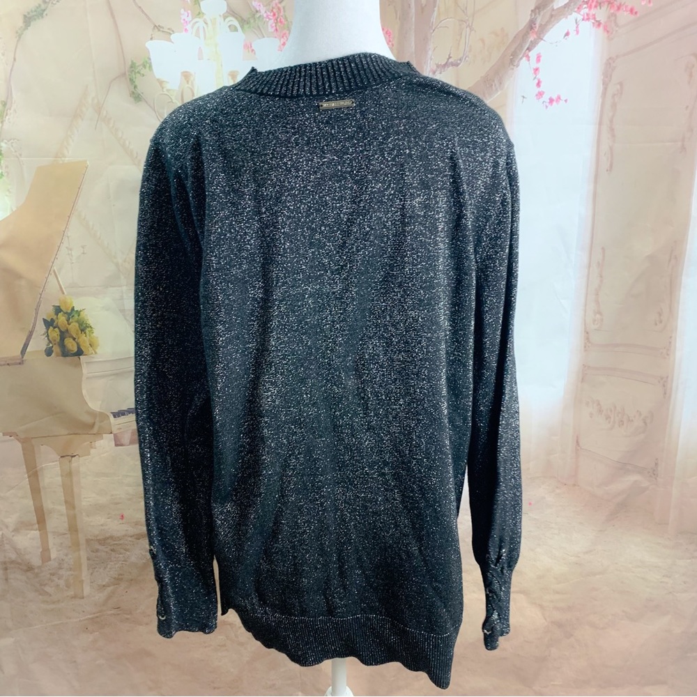 NEW Michael Kors Shimmer Crew Neck Sweater - Picture 8 of 10